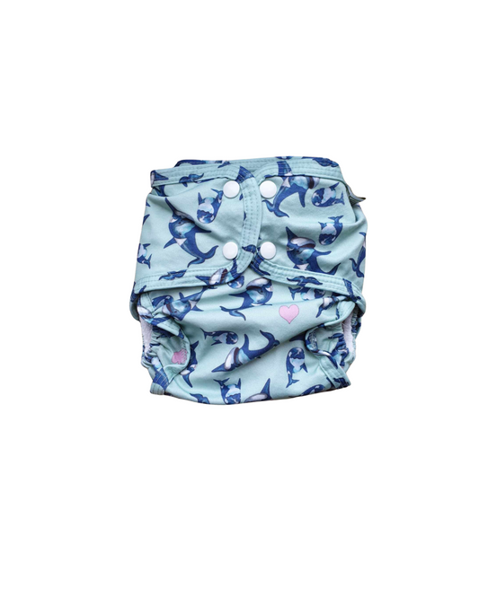 Little Lamb Size 2 Nappy - Sharks