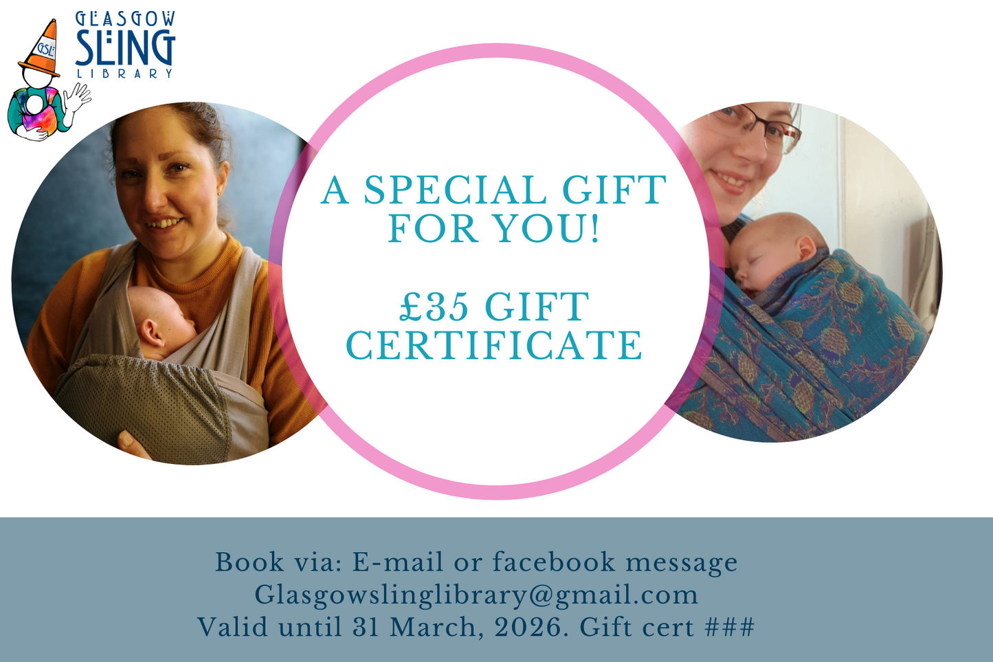 Gift Certificates - Available in £10 - £100