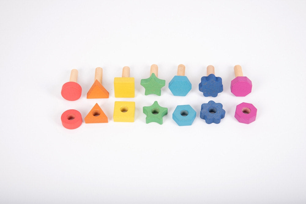 Tickit Rainbow Wooden Nuts & Bolts